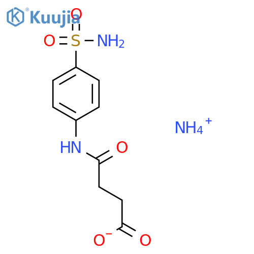 Butanoic acid,4-[[4-(aminosulfonyl)phenyl]amino]-4-oxo-, ammonium salt (1:1) structure