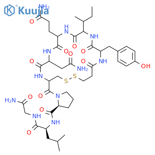 Glycinamide,N-(3-mercapto-1-oxopropyl)-L-tyrosyl-L-isoleucyl-L-glutaminyl-L-asparaginyl-L-cysteinyl-L-prolyl-L-leucyl-,cyclic (1®5)-disulfide structure