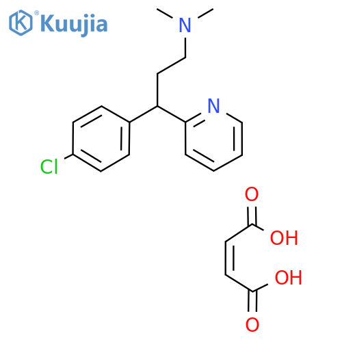 Chlorpheniramine maleate structure