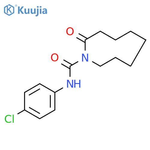 1H-Azonine-1-carboxamide, N-(4-chlorophenyl)octahydro-2-oxo- structure