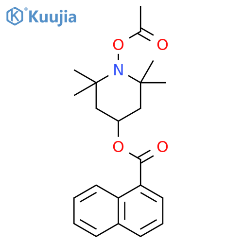 1-Naphthalenecarboxylic acid, 1-(acetyloxy)-2,2,6,6-tetramethyl-4-piperidinyl ester structure