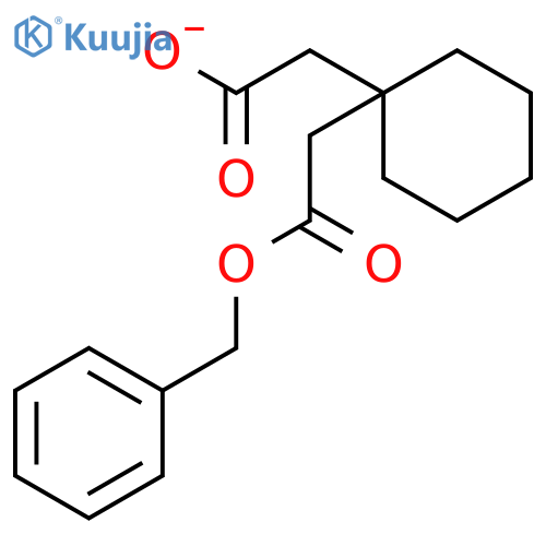 2-[1-(2-oxo-2-phenylmethoxyethyl)cyclohexyl]acetate structure
