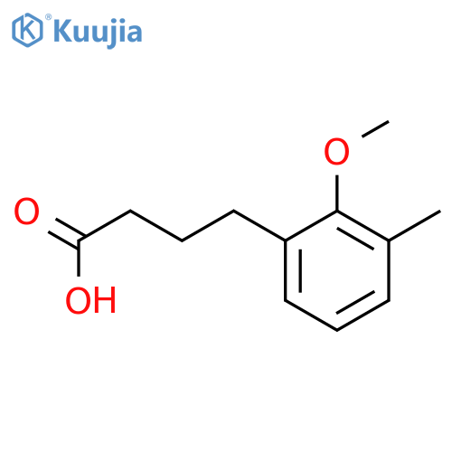 4-(2-methoxy-3-methylphenyl)butanoic acid structure