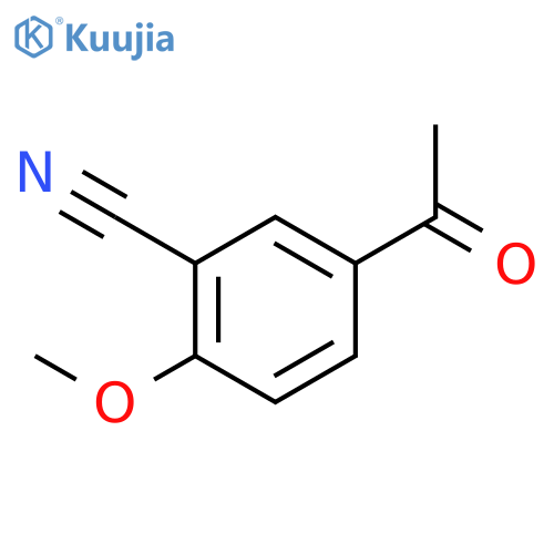 5-acetyl-2-methoxybenzonitrile structure