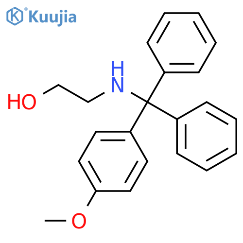 Ethanol, 2-[[(4-methoxyphenyl)diphenylmethyl]amino]- structure