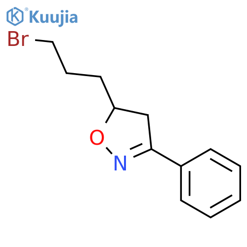 Isoxazole, 5-(3-bromopropyl)-4,5-dihydro-3-phenyl- structure
