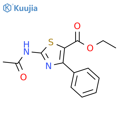 ethyl 2-acetamido-4-phenyl-1,3-thiazole-5-carboxylate structure