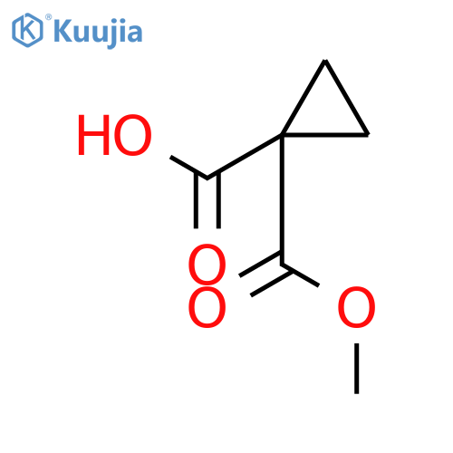 1-methoxycarbonylcyclopropanecarboxylic acid structure
