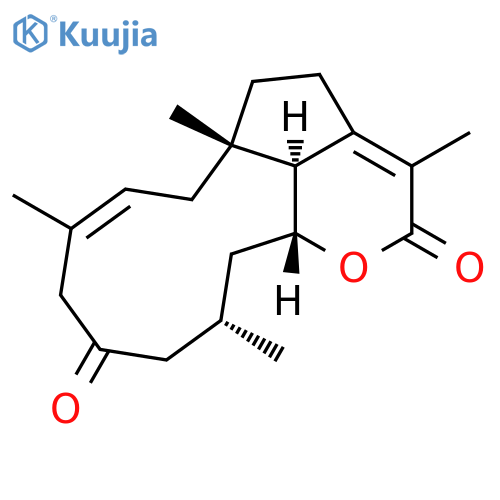 5-Oxacycloundec[cd]indene-4,9-dione,1,2,5a,6,7,8,10,13,13a,13b-decahydro-3,7,11,13a-tetramethyl-,(5aR,7S,11Z,13aS,13bS)- (9CI) structure