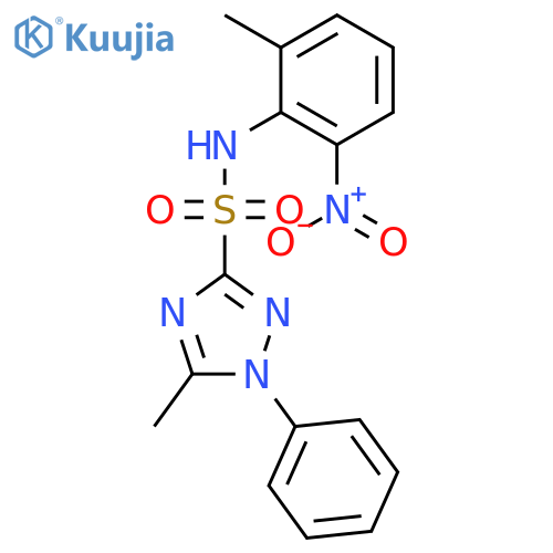 1H-1,2,4-Triazole-3-sulfonamide, 5-methyl-N-(2-methyl-6-nitrophenyl)-1-phenyl- structure