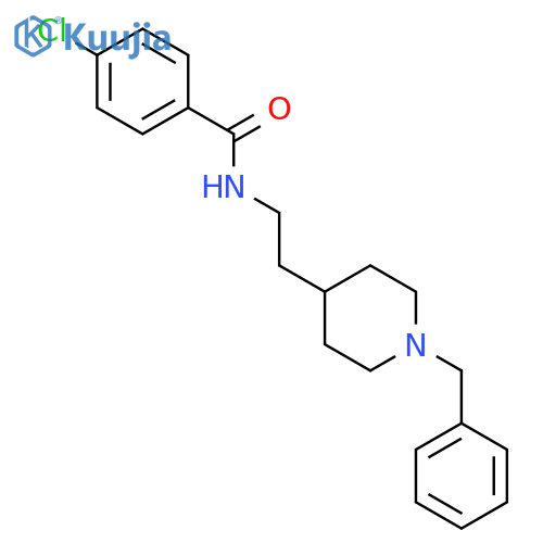 Benzamide, 4-chloro-N-[2-[1-(phenylmethyl)-4-piperidinyl]ethyl]- structure