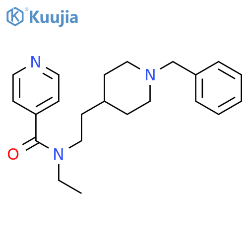 4-Pyridinecarboxamide, N-ethyl-N-[2-[1-(phenylmethyl)-4-piperidinyl]ethyl]- structure