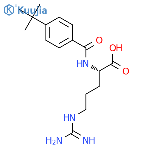 L-ARGININE, N2-[4-(1,1-DIMETHYLETHYL)BENZOYL]- structure