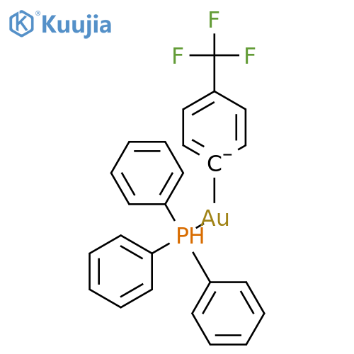[4-(trifluoromethyl)phenyl](triphenylphosphane)gold structure