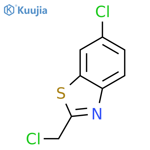 Benzothiazole,6-chloro-2-(chloromethyl)- structure