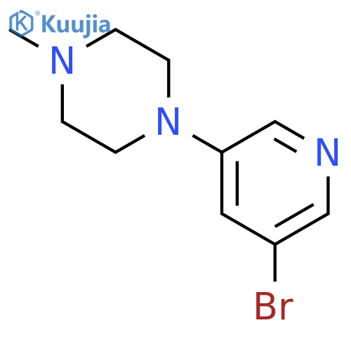 1-(5-Bromopyridin-3-yl)-4-methylpiperazine structure