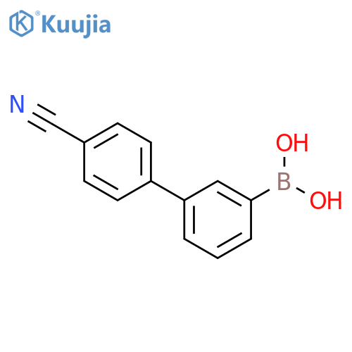 (4'-Cyano-[1，1'-biphenyl]-3-yl)boronic acid structure