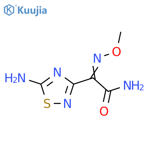 2-(5-Amino-1,2,4-thiadiazol-3-yl)-2-(methoxyimino)acetamide structure