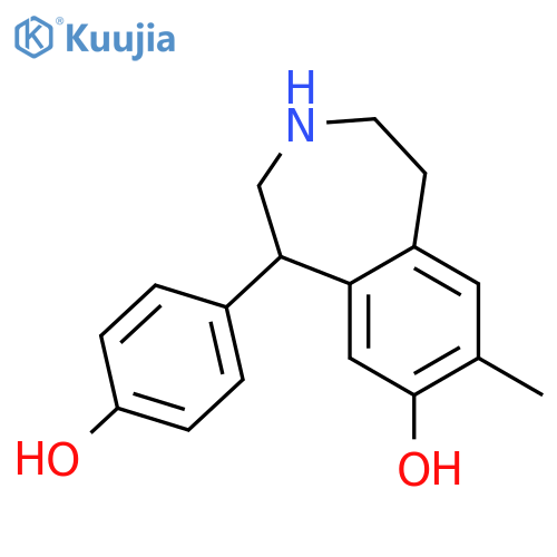 1H-3-Benzazepin-7-ol, 2,3,4,5-tetrahydro-5-(4-hydroxyphenyl)-8-methyl- structure