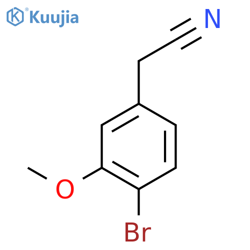 2-(4-bromo-3-methoxyphenyl)acetonitrile structure