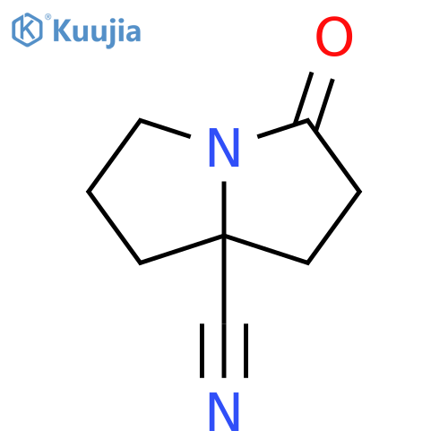 1H-Pyrrolizine-7a(5H)-carbonitrile,tetrahydro-3-oxo- structure