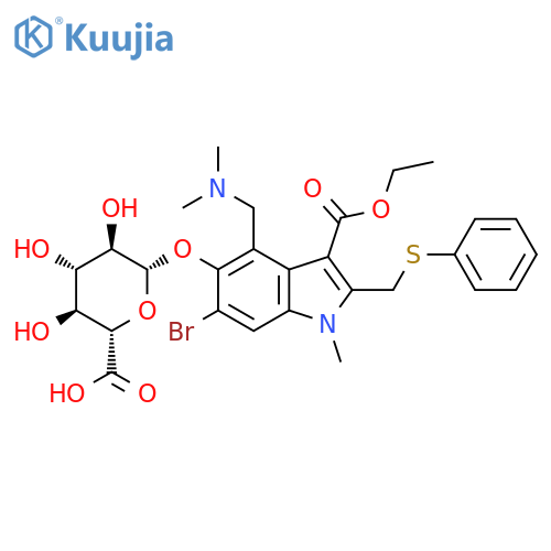 Umifenovir Glucuronide structure
