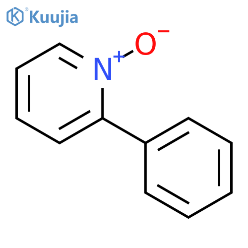 Pyridine, 2-phenyl-,1-oxide structure