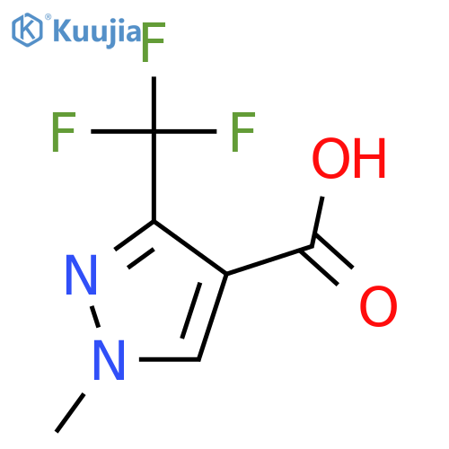 1-Methyl-3-(trifluoromethyl)-1H-pyrazole-4-carboxylic acid structure