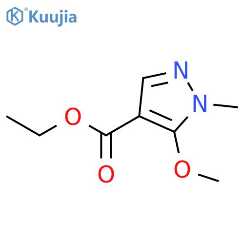 1H-Pyrazole-4-carboxylic acid, 5-methoxy-1-methyl-, ethyl ester structure