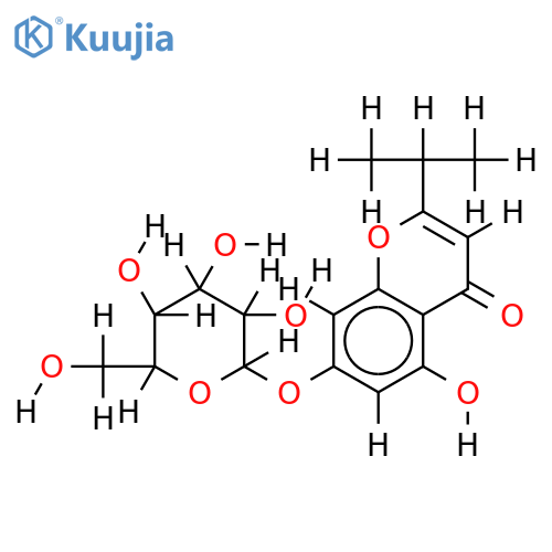 5,7-dihydroxy-2-isopropylchromone-7-O-beta-D-glucoside structure