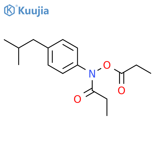 Propanamide, N-[4-(2-methylpropyl)phenyl]-N-(1-oxopropoxy)- structure