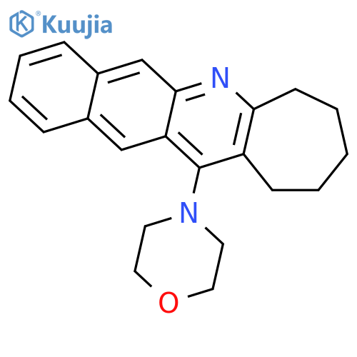 7H-Benzo[g]cyclohepta[b]quinoline, 8,9,10,11-tetrahydro-12-(4-morpholinyl)- structure