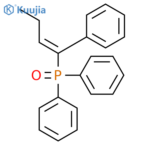 Phosphine oxide, diphenyl(1-phenyl-1-butenyl)- structure