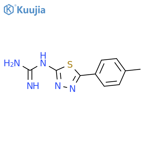 Guanidine, [5-(4-methylphenyl)-1,3,4-thiadiazol-2-yl]- structure