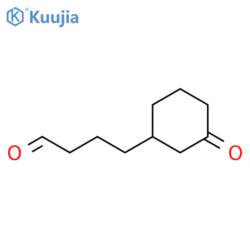Cyclohexanebutanal, 3-oxo- structure