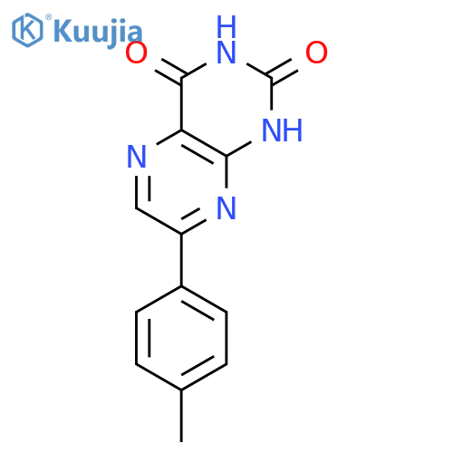 2,4(1H,3H)-Pteridinedione, 7-(4-methylphenyl)- structure