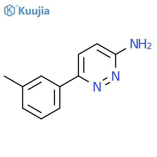 6-(m-Tolyl)pyridazin-3-amine structure