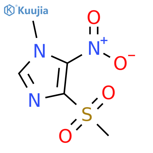1-methyl-4-(methylsulfonyl)-5-nitro-1H-Imidazole structure