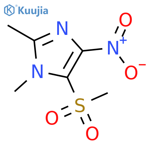 1H-Imidazole, 1,2-dimethyl-5-(methylsulfonyl)-4-nitro- structure