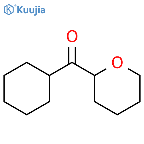 Cyclohexyl(tetrahydro-2H-pyran-2-yl)methanone structure