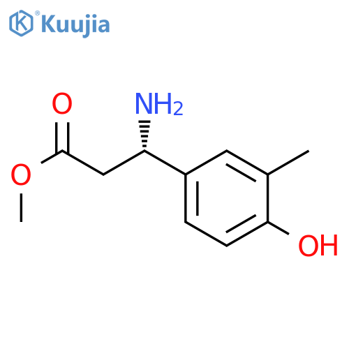 METHYL (3S)-3-AMINO-3-(4-HYDROXY-3-METHYLPHENYL)PROPANOATE structure