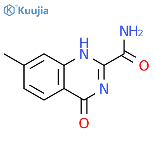 2-Quinazolinecarboxamide, 1,4-dihydro-7-methyl-4-oxo- structure