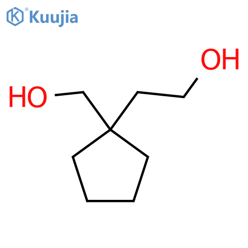 2-[1-(Hydroxymethyl)cyclopentyl]ethan-1-ol structure