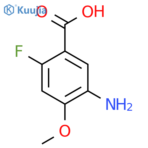 5-Amino-2-fluoro-4-methoxybenzoic acid structure