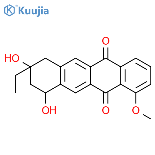5,12-Naphthacenedione, 8-ethyl-7,8,9,10-tetrahydro-8,10-dihydroxy-1-methoxy- structure