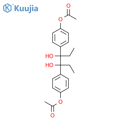 α,α'-Diethyl-4,4'-dihydroxy-hydrobenzoin 4,4'-Diacetate structure