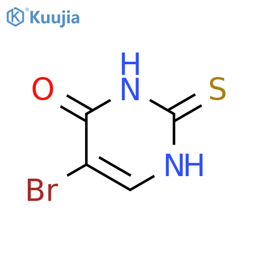 5-bromo-2-sulfanylidene-1,2,3,4-tetrahydropyrimidin-4-one structure