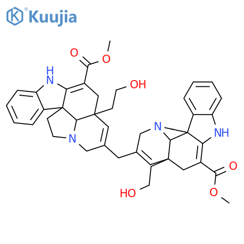 Aspidospermidine-3-carboxylic acid, 7,7'-methylenebis[2,3,6,7-tetradehydro-21-hydroxy-, 3,3'-dimethyl ester, (5α,12R,19α)-(5'α,12'R,19'α)- structure