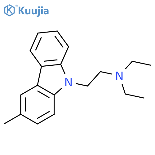 9H-Carbazole-9-ethanamine, N,N-diethyl-3-methyl- structure