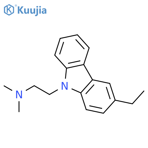 9H-Carbazole-9-ethanamine, 3-ethyl-N,N-dimethyl- structure